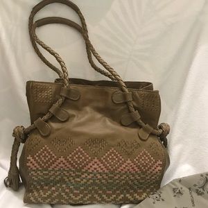 SALE Isabella Fiore Malia Tahoe Leather Hobo Purse